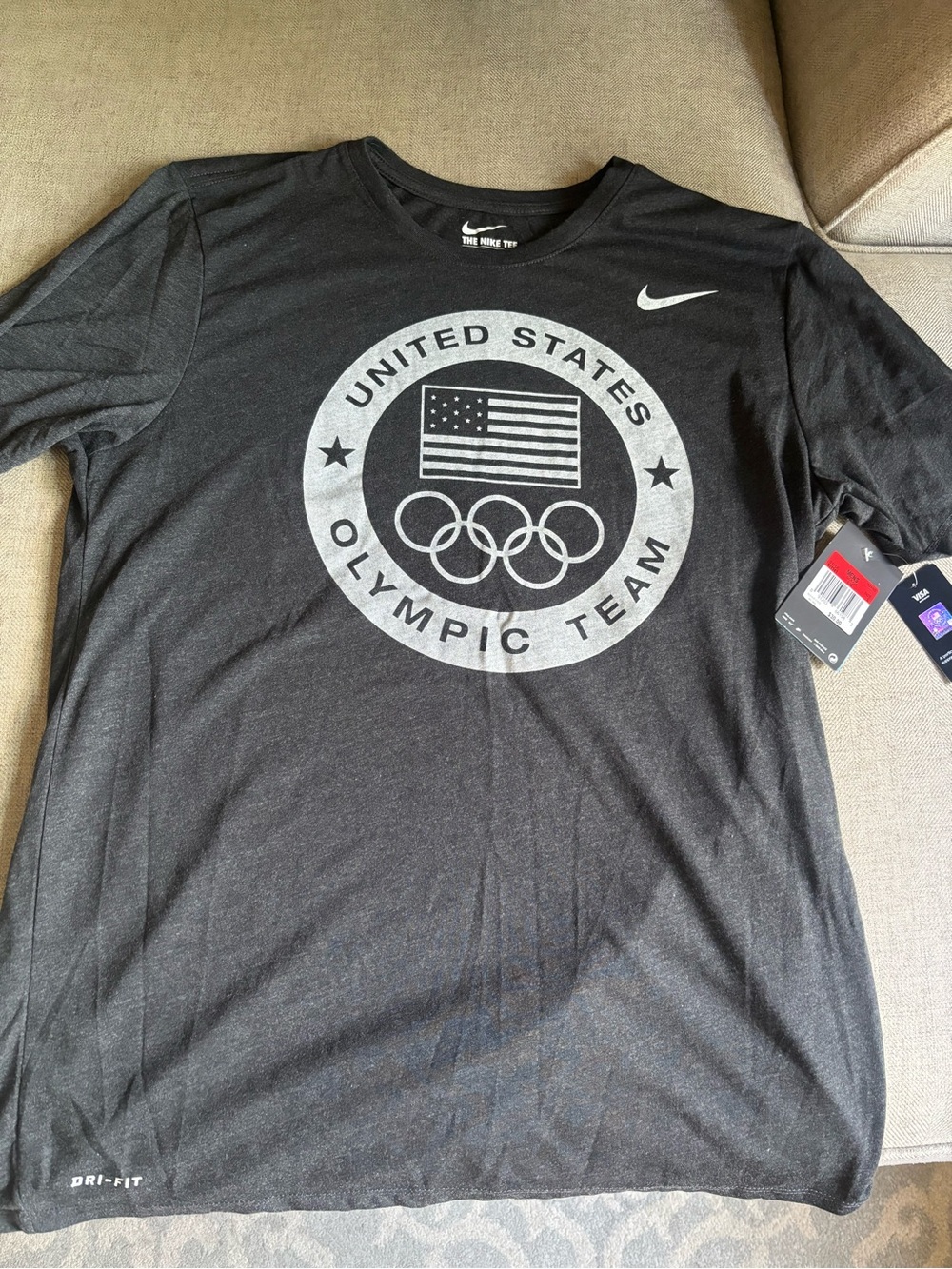 Nike Black United States Olympic Team Dri-FIT Tee